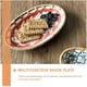 thumbnail image 4 of Wear-Resistant Snack Tray Vietnamese Style Decorative Dessert Plate for Home Decoration Multi Material Ceramic and Rattan Holding Snacks 1Set, 4 of 4