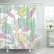 thumbnail image 1 of ABPHQTO Acuarela Floral Color Pastel Selva Tropical Patrón exótico en el follaje blanco Juego de cortinas de ducha de baño impermeables 165x180 cm ABPHQTO PKNMT66x72Shower-11491, 1 of 2