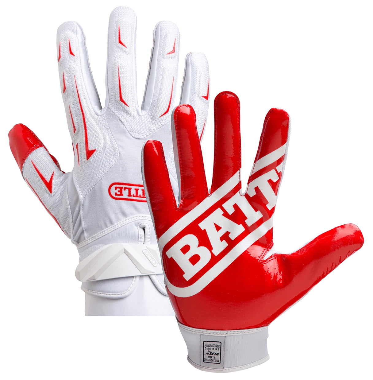 Battle hybrid football gloves Clearance