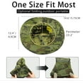 thumbnail image 5 of Camo Boonie Hat for Men Women, Military Tactical Wide Brim Bucket Hats, UPF50+ Jungle Sun Hats for Fishing Hunting Safari, 5 of 6