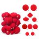 thumbnail image 1 of Textura de terciopelo: con un tratamiento de superficie de terciopelo, cada bola decorativa se agrega a una fuerte atmósfera navideña, haciendo que sus decoraciones navideñas sean más cálidas y acoged, 1 of 6