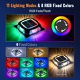 thumbnail image 2 of Luces solares para terraza AGPTEK RGB, paquete de 4 unidades, de aluminio, impermeables, 2 of 7