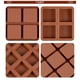 thumbnail image 4 of Xihbxyly Molde Cuadrado de 80 Cavidades, Diseño Flexible para Un Desmoldado Fácil, Multiusos para Chocolate, Gelatina, Jabón, Cupcakes, Muffins, Repostería y Manualidades. Tamaño: 29,5 X 33 X 1,2 Cm., 4 of 5