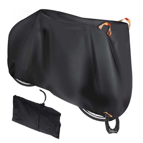 BXO Bike Cover Waterproof, 420D Bicycle Cover Anti Dust Rain Snow UV, for Mountain, Road & Heavy Duty Bikes with Lockholes & Storage Bag, Black