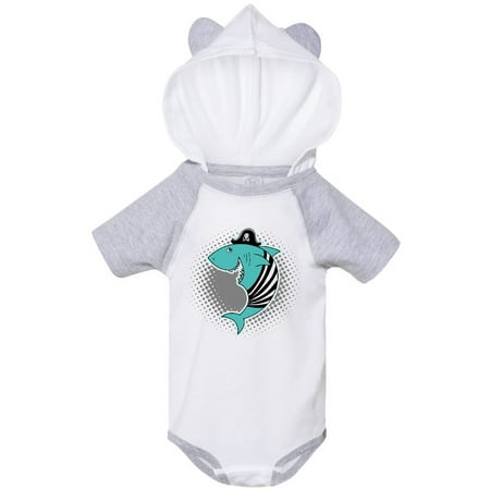 

Inktastic Shark Pirate Funny Gift Baby Boy or Baby Girl Bodysuit