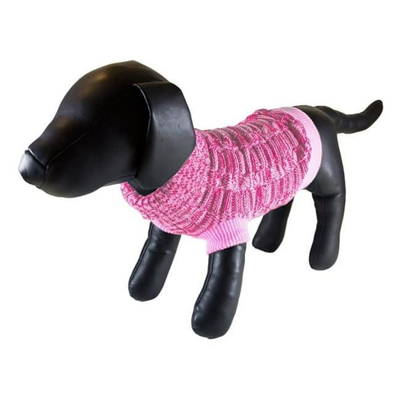 Pink Woolen Turtleneck Dog Sweater - Extra Large