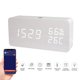 thumbnail image 4 of Reloj de madera inteligente con APP, pantalla LED, control de voz y 4 niveles de brillo. Muestra hora, temperatura, humedad y fecha. Funciona con USB o batería (no incluida). Ideal para hogar u, 4 of 6