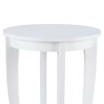 thumbnail image 3 of Convenience Concepts American Heritage Table d'Appoint Ronde pour Sofa et Canapé, Blanc, 3 of 7