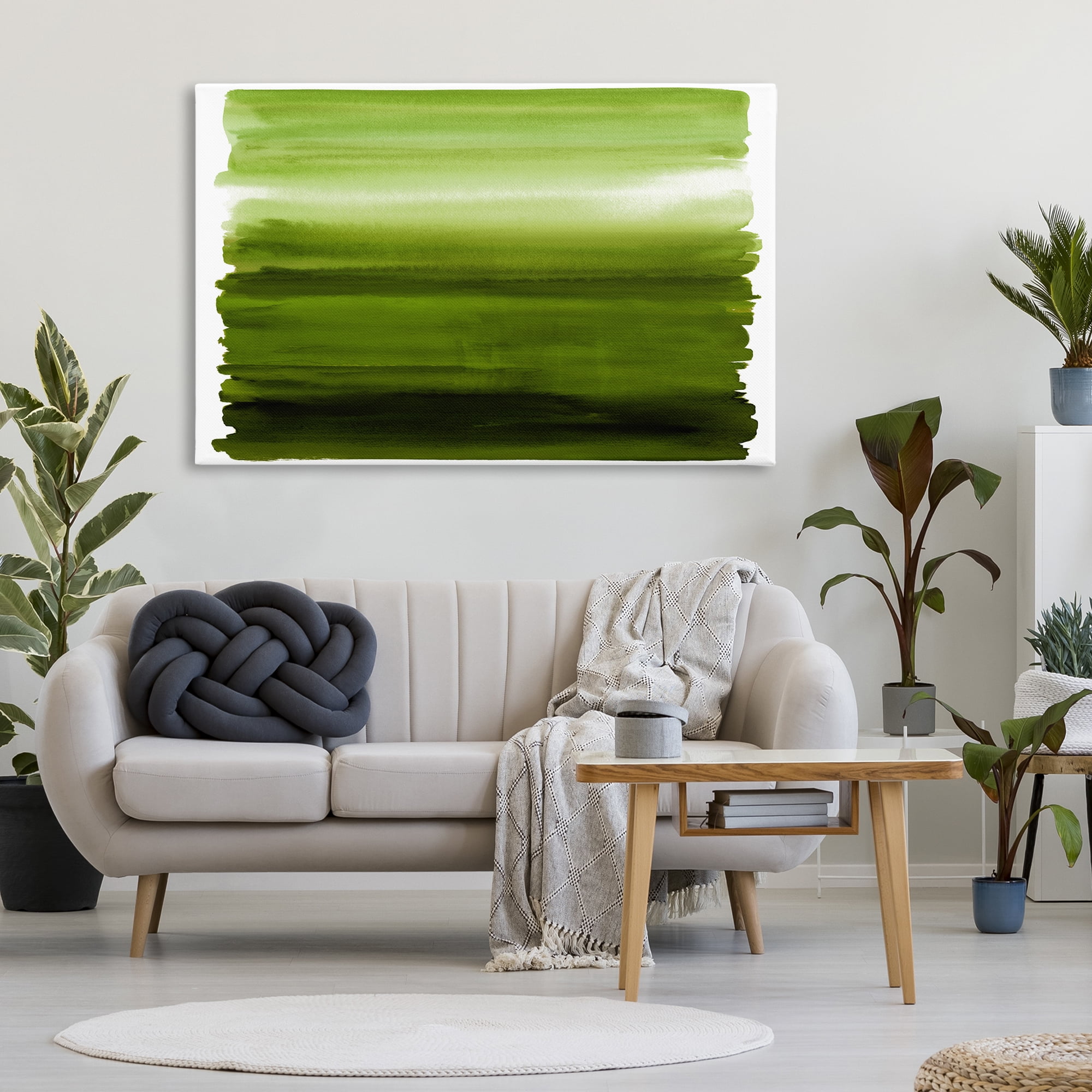 Stupell Industries Ombre Green Gradient Canvas Wall Art, design by Allie Corbin