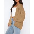 thumbnail image 3 of Cardigan de Punto Grueso PRETTYGARDEN Khaki Talle S, 3 of 8