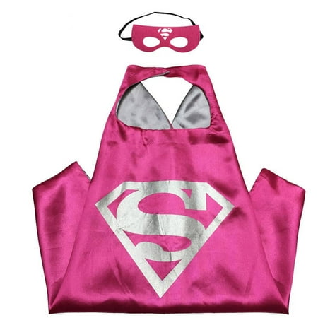 DC Comics Costume - Supergirl Logo Cape and Mask with Gift Box by (Best Female Comic Con Costumes)