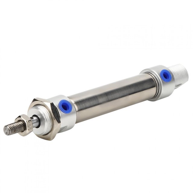 Mini Air Cylinder, Mini Air Cylinder MA20 Stainless Steel Round Dual Action Device Pneumatic Components, Industrial Air Cylinders