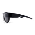 thumbnail image 3 of Polarized 57mm Rectangular Wear Over Glasses Large Fit-Over Sunglasses Shiny Black, 3 of 4
