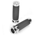 thumbnail image 4 of Motorcycle Handlebar Grips Handle Sleeve Silver Non-Slip Accessory Fits for Honda, 4 of 11