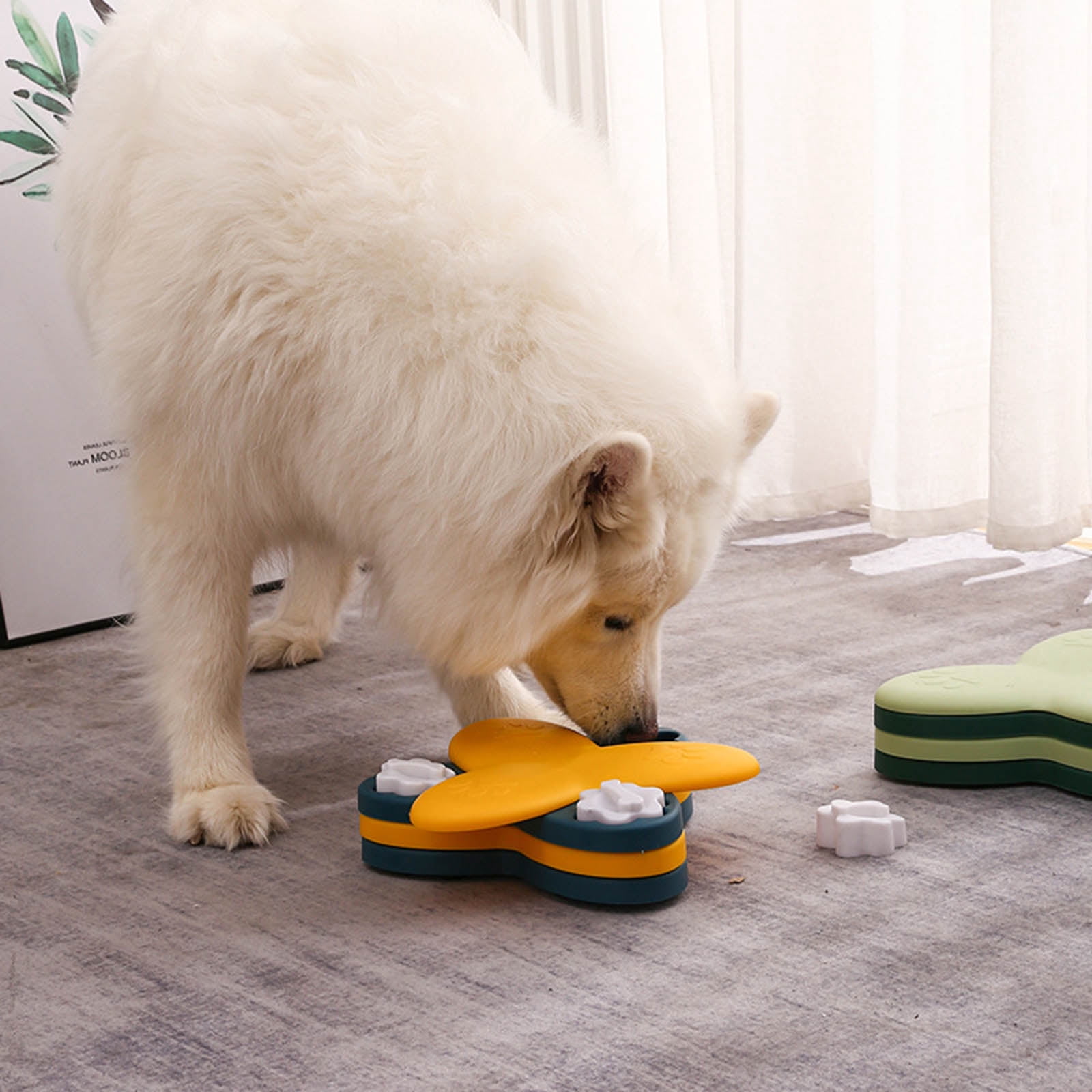 WINDLAND Dog Activity Feeder Dog Interactive Toy, Treat Dispenser Indoor Dog 2 Colors