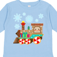 thumbnail image 4 of Inktastic Merry Christmas Train with Presents and Snowflakes Boys or Girls Long Sleeve Toddler T-Shirt, 4 of 5