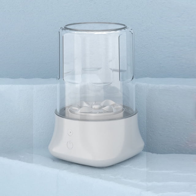 Machine à Laver Portable Sans Fil USB Rechargeable Mini Tasse à Linge Compacte Petite Laveuse pour Camping Dortoir RV Chaussettes Blanc