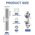 thumbnail image 2 of 20 Pack M4x30mm 304 Stainless Steel Double End Threaded Stud Screws Set, 2 of 6
