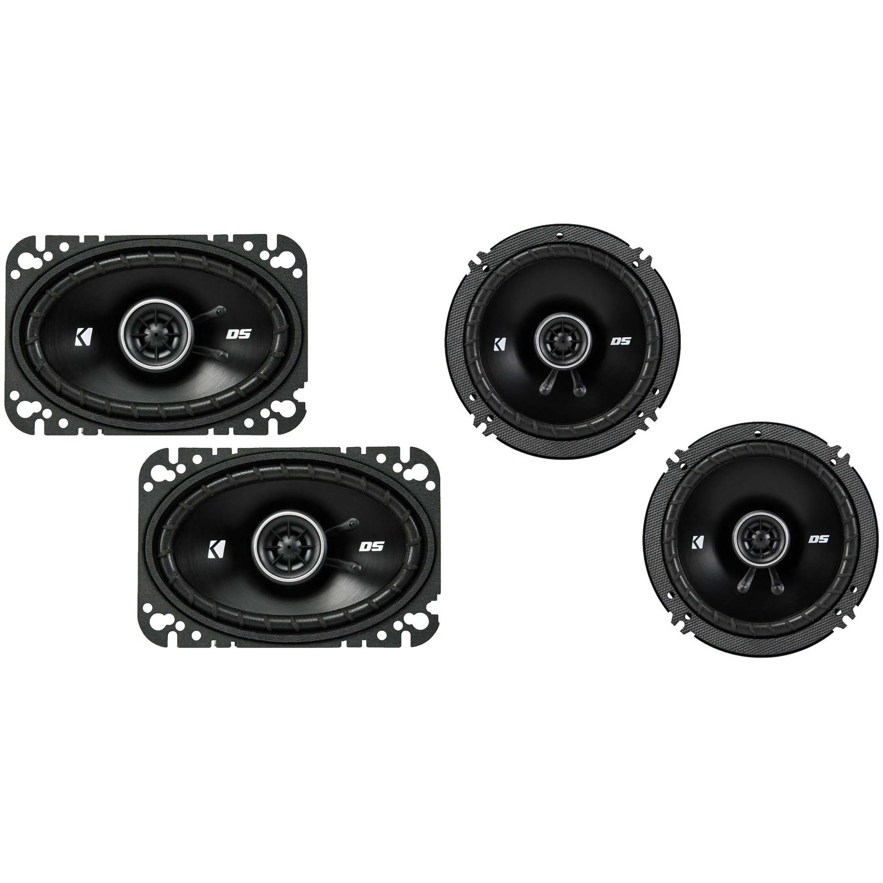 Kicker DSC40 4-Inch (100mm) Coaxial Speakers w/ 43DSC3504 3.5