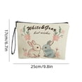 thumbnail image 3 of PEIBang Cute Rabbit Cosmetic Bag with Zipper,Easter Travel Toiletry Bag Bunny Cosmetic Pouch for Women,Easter Gifts, 3 of 6