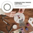 thumbnail image 3 of OUNONA 100Pcs Silver Twisted Jump Rings for Jewelry Making Connectors Christmas, 3 of 5