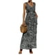 thumbnail image 3 of Txlixc Vestido de verano femenino sin mangas vestido de leopardo de cuello V profundo con bolsillos Txlixc moda, 3 of 9