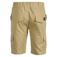 thumbnail image 4 of Men‘s Cargo Sports Short Pants Casual Slim Fit Solid Drawstring Elastic Waist Shorts With Pockets, 4 of 6