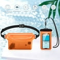 thumbnail image 2 of MATEPROX Waterproof Phone Pouch, Universal Water Proof Case Bags with Lanyard/Arm/Waist Strap, 2 Packs, 2 of 6