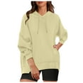 thumbnail image 1 of MeetoTime Oversized Sweatshirt for Women Drawstring Hooded Sweatshirt Casual Fleece Hoodie with Side Pockets, 1 of 8