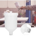 thumbnail image 3 of KAIYANG Vaso para pistola pulverizadora de aire, 600 ml, vaso de plástico para pistola pulverizadora de pintura, acero inoxidable, roscado, 3 of 5