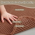 thumbnail image 2 of SIXHOME Bathroom Rugs Waffle Bath Rug Super Soft Absorbent Non Slip Bath Mat Beside Tub Rubber Backed Machine Washable Bathroom Rugs with Tassels Boho Bathroom Decor 17" x 24" Orange, 2 of 7