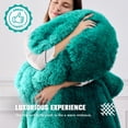 thumbnail image 2 of PMONPA Heated Blanket for Adult, Soft Faux Fur & Sherpa Electric Blanket, Fast-Heating with 10 Heating Levels & 5 Options Auto off, 51"x 61", New Green, 2 of 8