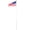 Silver + Aluminium#49, variant on 16FT Telescopic Flag Pole Kit Aluminum Flagpole for Outdoor Inground Use with Topper Balls, Silver, Includes 3x5 FT American Flag and 4 Steel Clips, Extra Thick Sectional Flag Pole Kit for
