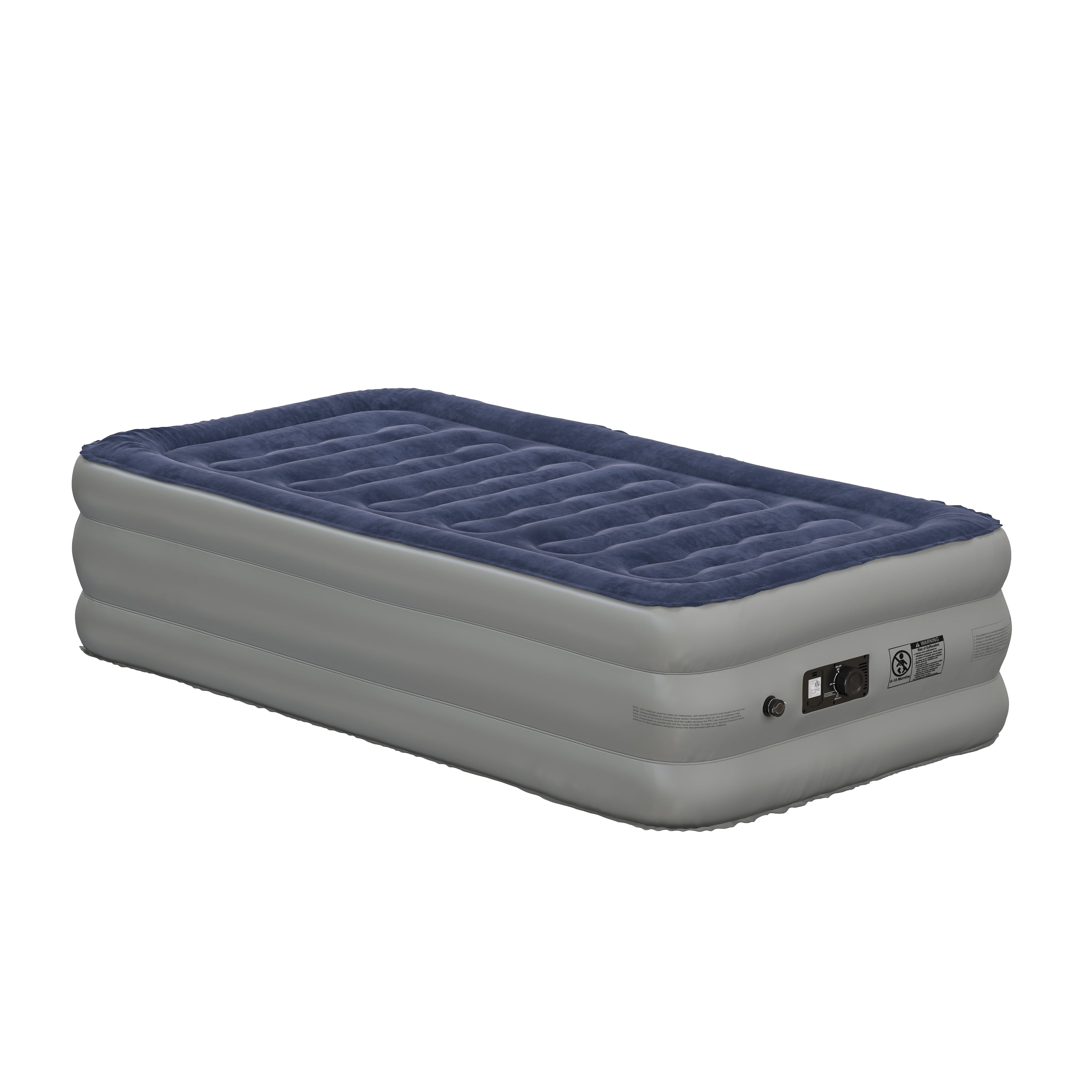Flash Furniture 18 inch Air Mattress with ETL Certified Internal Electric Pump and Carrying Case Twin
