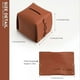 thumbnail image 3 of Leather Tissue Box Holder Rectangular Square,Tissue Box Cover Dispenser for Car, Home,Bathroom,Bedroom,Office,Night Stands, Desks and Tables(04 Brown), 3 of 5