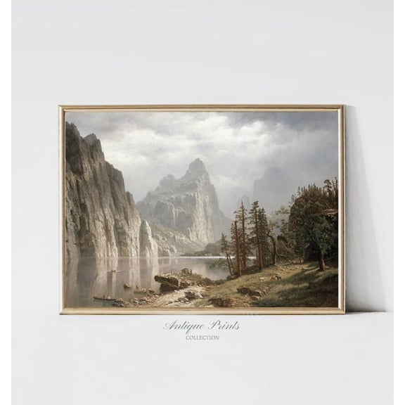 Yosemite Valley Wall Art, National Park Vintage Poster, Yosemite, Landscape Wall Art, Antique Farmhouse Wall Decor, 758, Unframed Canvas Size 8x12