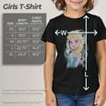 thumbnail image 5 of Girl's Frozen Elsa Sparkle Profile  Graphic Tee Black X Large, 5 of 8
