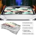 thumbnail image 5 of Bingfone Tropical Summer Palm Car Windshield Sunshade,Sun Foldable Sun Shield Sun Visor For Car - Small, 5 of 9