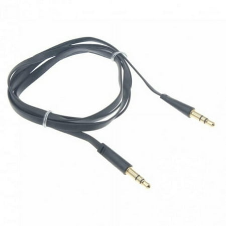 3.5mm Aux Cable for Google Pixel 5a 5G Phone - Adapter Car Stereo Aux-in Audio Cord Speaker Jack Wire Flat Black K7O