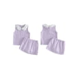 thumbnail image 2 of BemeyourBBs Toddler Baby Girl Summer Clothes Cute Infant Baby Girls Plaid Gingham 2 Piece Outfits Sleeveless Doll Collar Vest Tank Tops Skirt Set Toddler Girls Summer Outfit, 2 of 9