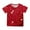 Red, variant on WOYY Girls Valentine's Day T Shirt Heart Print Short Sleeve T-Shirt Casual Children's Tee