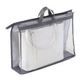 thumbnail image 2 of Pyaiiner Storage Bag Transparent Organizer Hanging Closet Organizer Bag Storage Bag Dust Bag Dust Bag Moisture Resistant Hanging Organizer Gray, 2 of 2