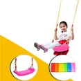 thumbnail image 1 of stanreset Outdoor Plastic Swing Seat with Rope Hard Bending Plate Chair and Rope Children Toy No.2, 1 of 6