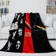 thumbnail image 3 of Keep Warm Blanket Heavy Metal Patterns Flannel Fleece Blankets 3D Printed Throw Blanket Soft Microfiber Flannel Fleece Blanket For Child AdultsSXCD-565, 3 of 4
