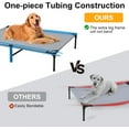 thumbnail image 2 of 48'' Outdoor Elevated Dog Bed with Canopy, Raised Dogs Bed with Six Support Feet, Breathable Cooling Dog Cot Beds Medium Large Size Dogs, Outdoor Pet Hammock Beds, Pet Beds with 4 Ice Pack(X-Large), 2 of 9