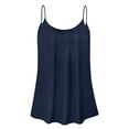 thumbnail image 3 of Usmixi Womens Tank Tops Plus Size Flowy Pleated Swing Spaghetti Strap Tops Cami Tunic Vest Summer Fashion Gradient Round Neck Sleeveless Shirts Blouse Blue XXL, 3 of 4
