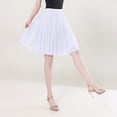 thumbnail image 2 of QHFBli Knee Length Petticoat 50S Vintage Underskirt 26inch Crinoline Petticoat Short, 2 of 4