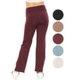thumbnail image 3 of Stretch Is Comfort Girl's High Waist Ultra Flex Bootcut Yoga Pants | Child  6 -12, 3 of 6