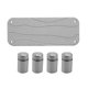 thumbnail image 1 of Caja para fregadero de casa con ranuras, patas de acero inoxidable con fondo de goma, piedra absorbente de agua utilizada para artículos de tocador gris claro, 1 of 8