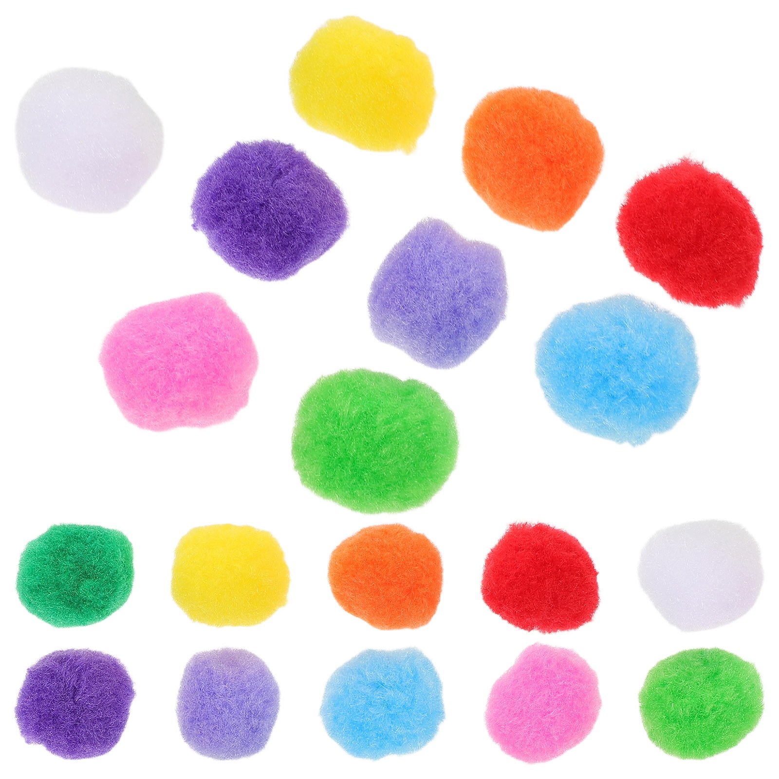 HONMEET Soft Multicolor Pom Poms for Cheerleading, Crafts, Party Decorations, Projects and Fun Activities